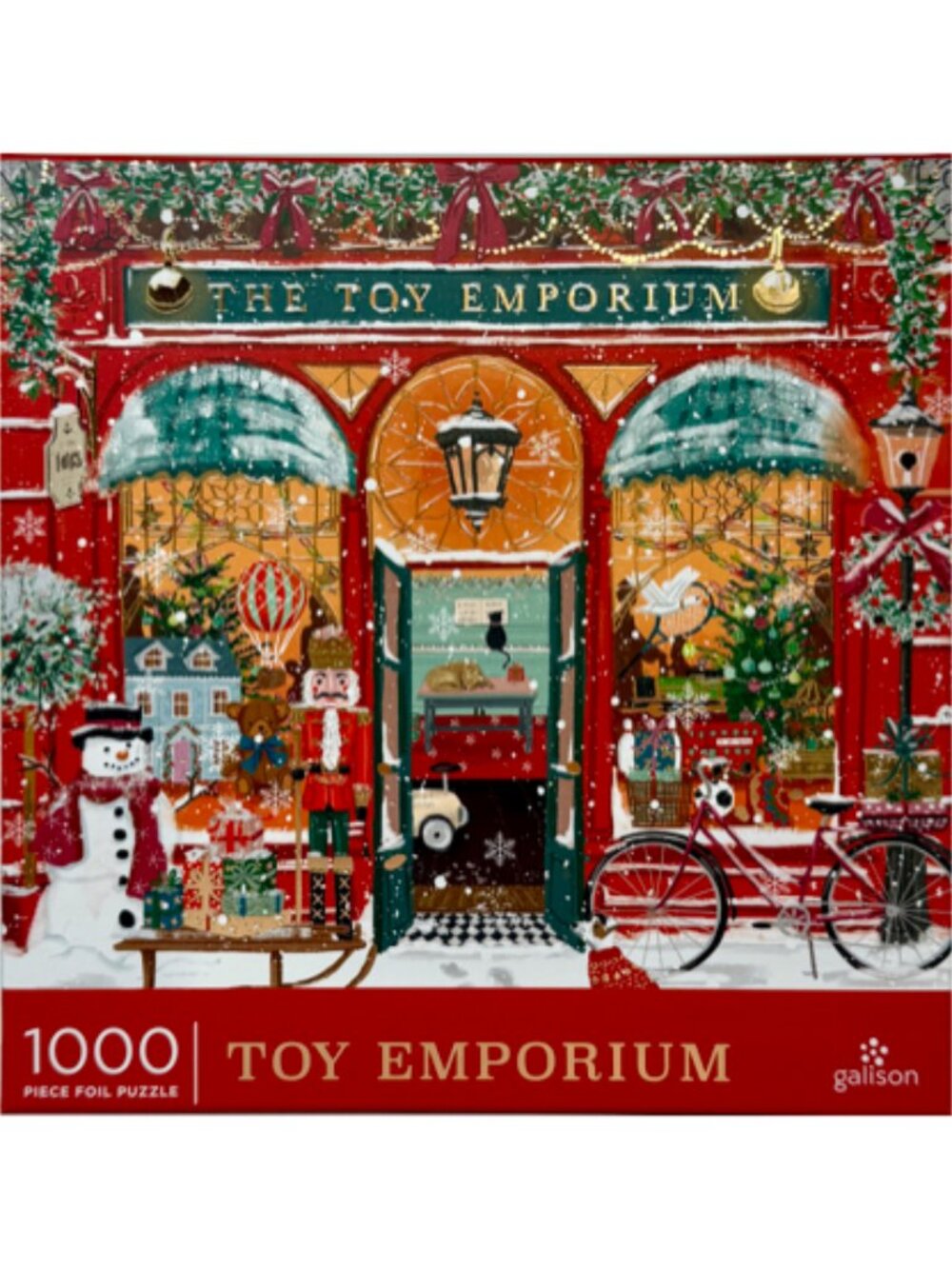 Galison Toy Emporium 1000 Piece Foil Jigsaw Puzzle NEW